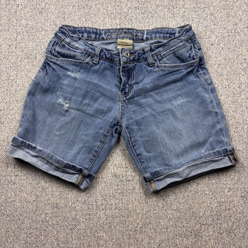 Bubblegum‎ USA Denim Low Rise Cuffed Bermuda Shorts Juniors Women's Size 7/8
